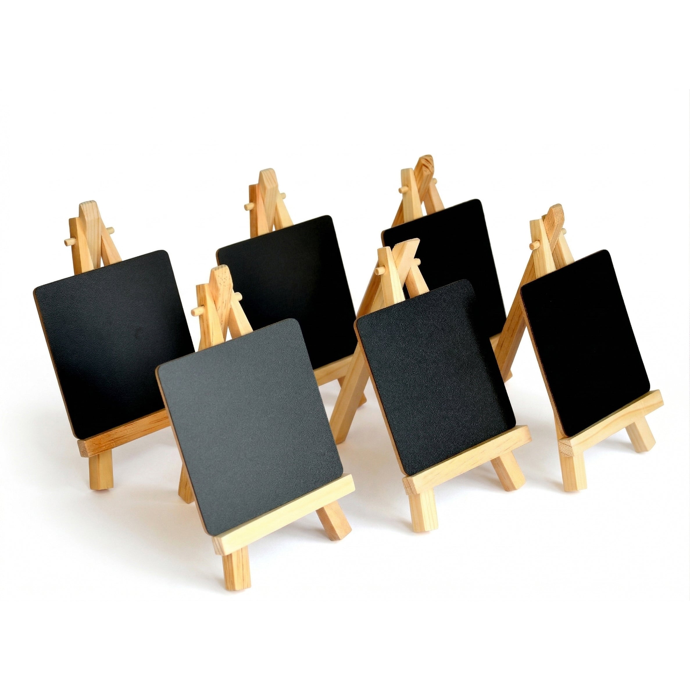 IVEI Mini Chalkboard Easel - Set of 6 | Tabletop Display Board for Café, Wedding, Party & Office Decor