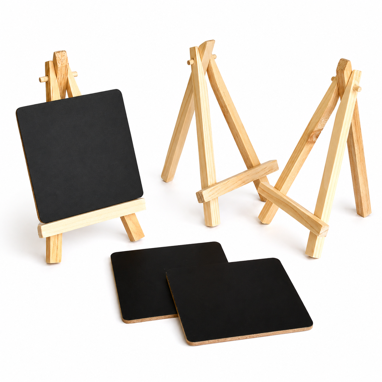 IVEI Mini Chalkboard Easel - Set of 6 | Tabletop Display Board for Café, Wedding, Party & Office Decor